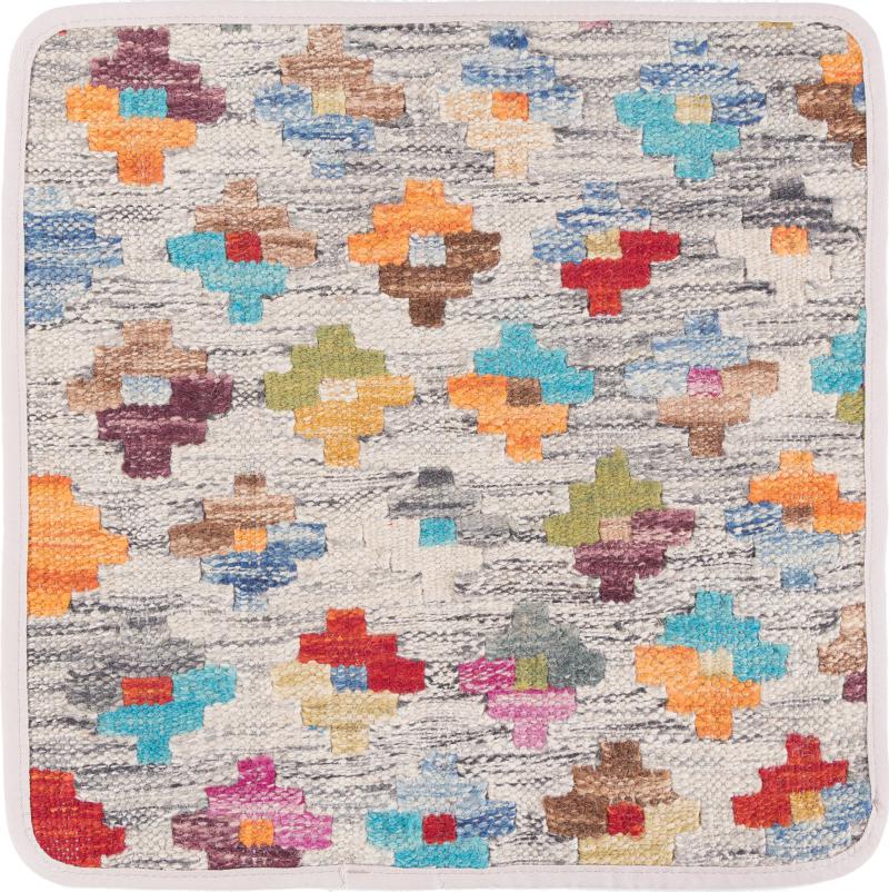 Afghan rug Kilim Afghan Cushion Cover 40x40 40x40, Persian Rug Knotted by hand