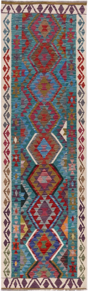 Tapis afghan Kilim Afghan 295x86 295x86, Tapis persan Tissé à la main
