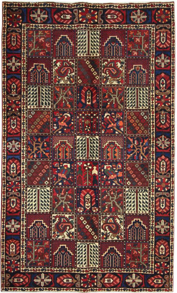 Tapete persa Bakhtiari 259x159 259x159, Tapete persa Atado à mão