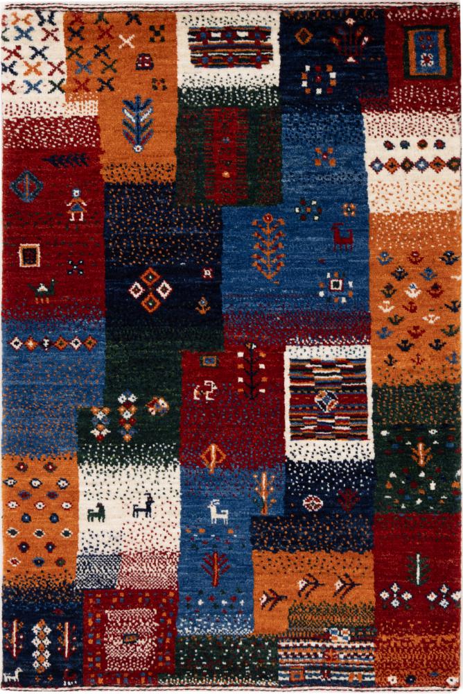 Perzisch tapijt Perzisch Gabbeh Loribaft Nowbaft 91x62 91x62, Perzisch tapijt Handgeknoopte