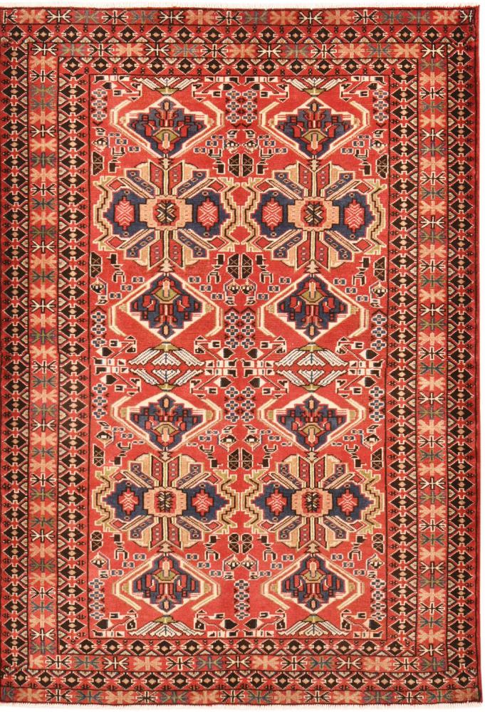 Persian Rug Turkaman 192x133 192x133, Persian Rug Knotted by hand
