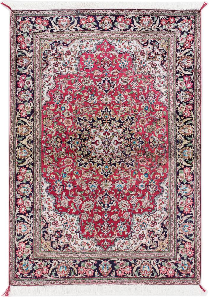 Tappeto persiano Qum di Seta 147x102 147x102, Tappeto persiano Annodato a mano