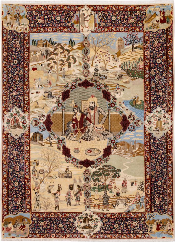 Persian Rug Kaschmar 271x198 271x198, Persian Rug Knotted by hand