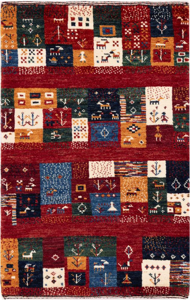 Perzisch tapijt Perzisch Gabbeh Loribaft Nowbaft 91x59 91x59, Perzisch tapijt Handgeknoopte