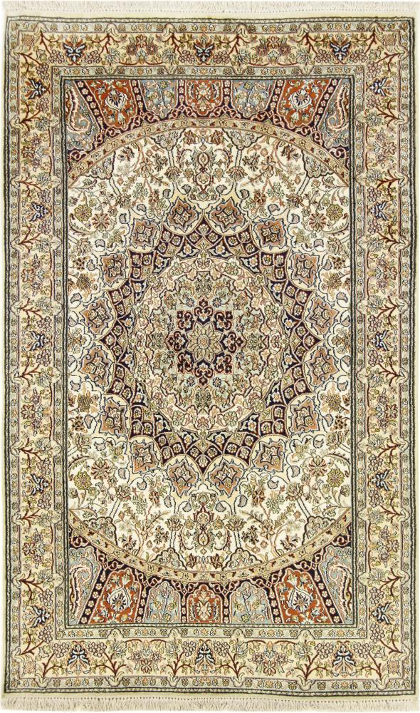 インドのカーペット カシミール シルク 181x123 181x123,  ペルシャ絨毯 手織り