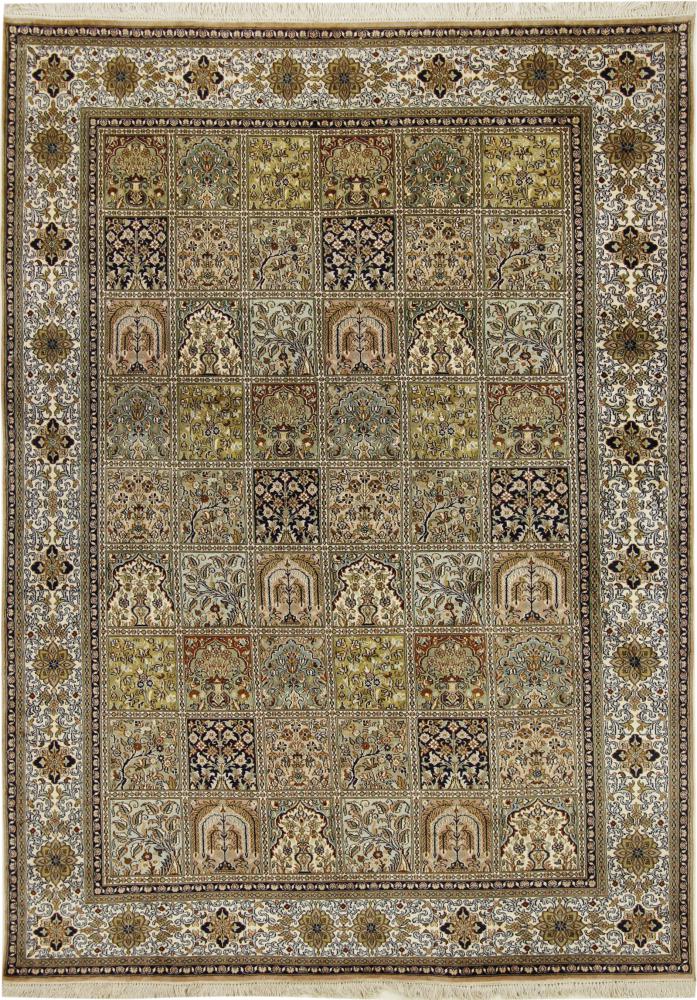 Alfombra india Cachemira de Seda 240x174 240x174, Alfombra persa Anudado a mano