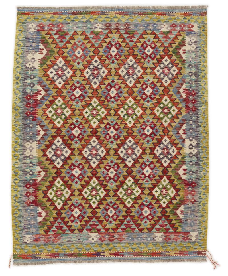 Pakistaans tapijt Kilim Afghan 195x153 195x153, Perzisch tapijt Handgeweven