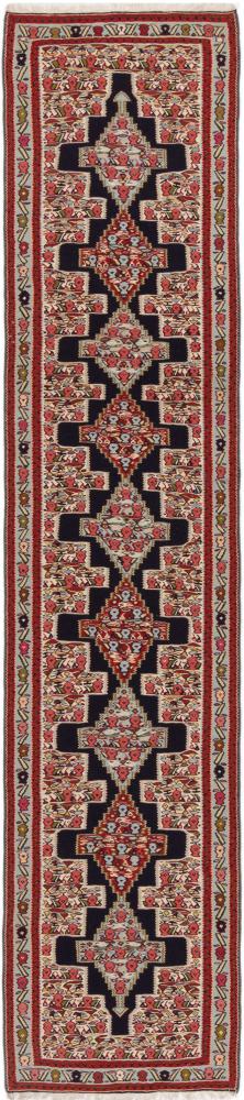 Tapete persa Kilim Senneh 389x84 389x84, Tapete persa Atado à mão