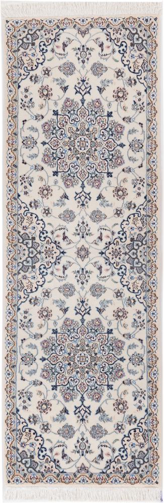 Alfombra persa Nain 9La 202x66 202x66, Alfombra persa Anudado a mano