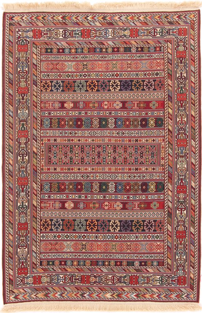 Tapete persa Kilim Soozani 151x104 151x104, Tapete persa Tecido à mão