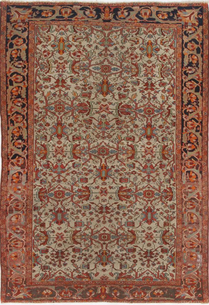 Tapis persan Farahan Antique 186x128 186x128, Tapis persan Noué à la main
