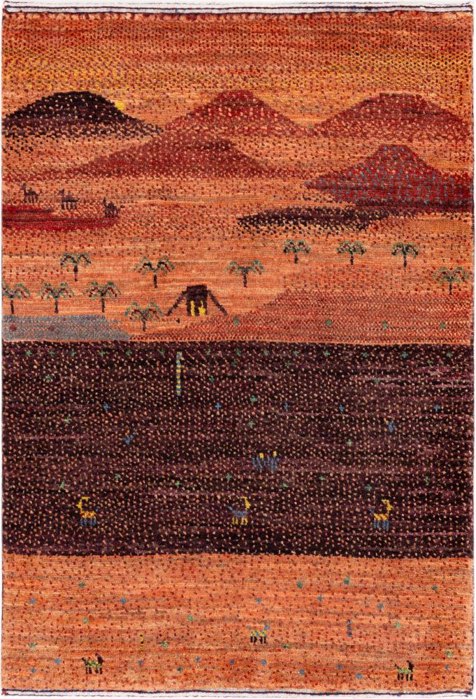 Tappeto persiano Persiano Gabbeh Loribaft Atelier 90x63 90x63, Tappeto persiano Annodato a mano