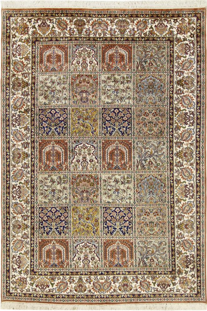 Alfombra india Cachemira de Seda 179x123 179x123, Alfombra persa Anudado a mano