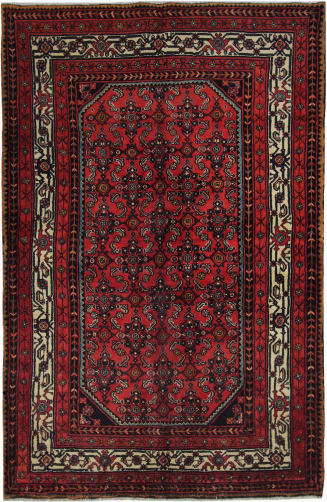 Persisk tæppe Hamadan 223x147 223x147, Persisk tæppe Knyttet i hånden