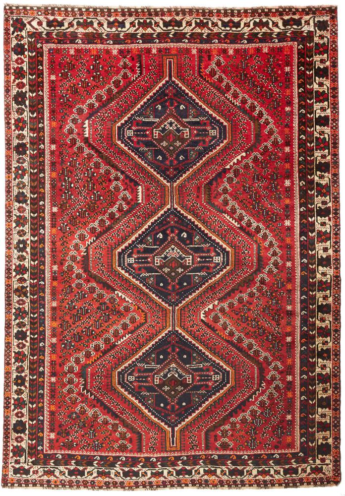 Perserteppich Shiraz 9'7"x6'9" 9'7"x6'9", Perserteppich Handgeknüpft
