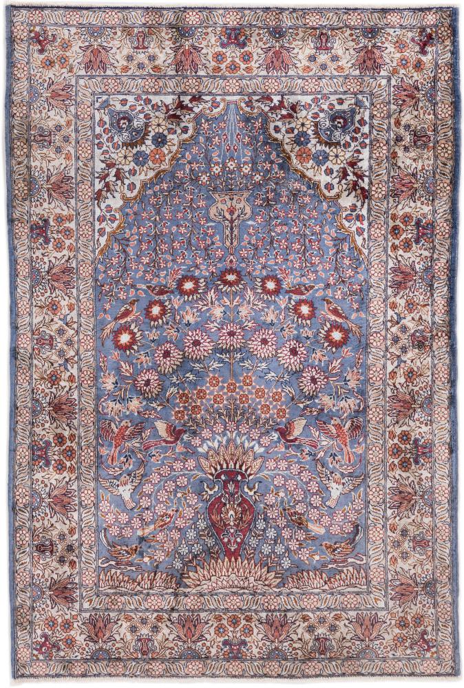 Covor chinezesc Hereke Mătase 92x61 92x61, Covor persan Lucrate de mână