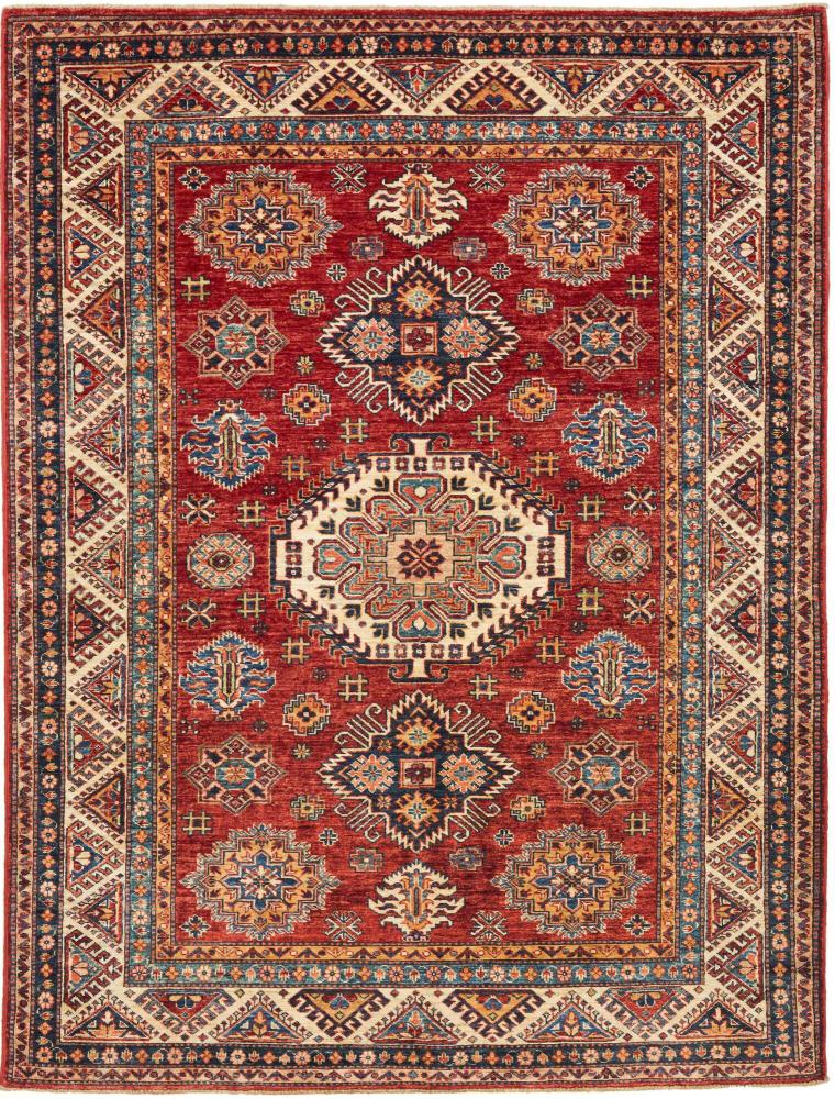 Tapete paquistanês Kazak 223x167 223x167, Tapete persa Atado à mão