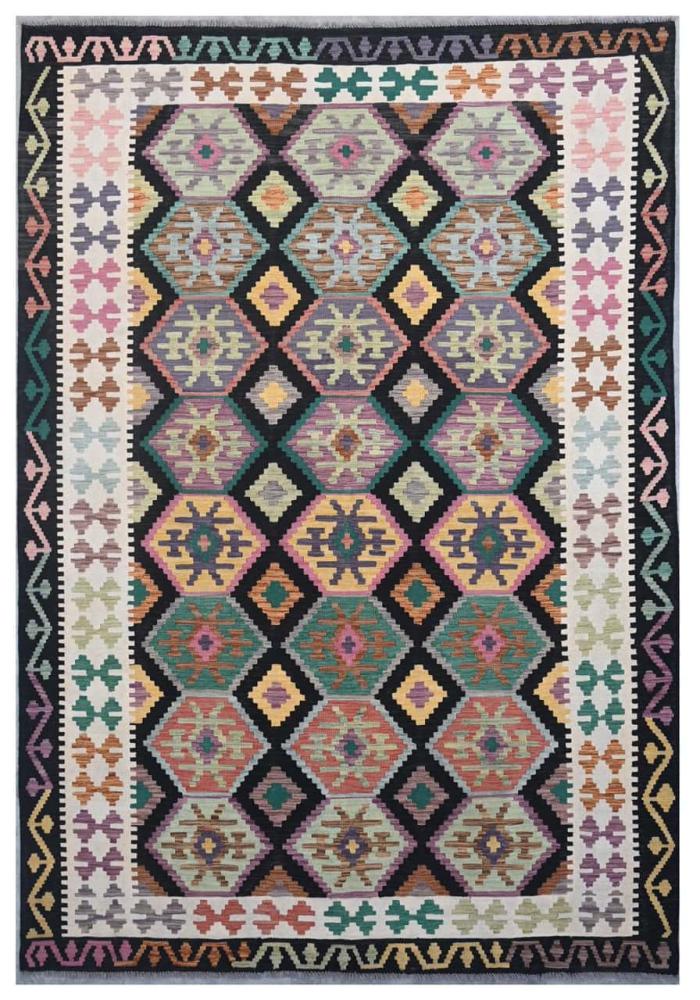 Afghan rug Kilim Afghan 9'8"x6'9" 9'8"x6'9", Persian Rug Woven by hand