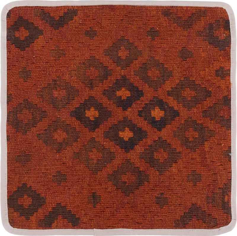 Afghan rug Kilim Afghan Cushion Cover 40x40 40x40, Persian Rug Knotted by hand