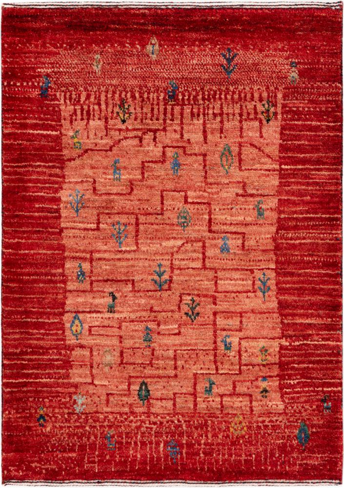 Tapis persan Persan Gabbeh Loribaft Atelier 90x64 90x64, Tapis persan Noué à la main