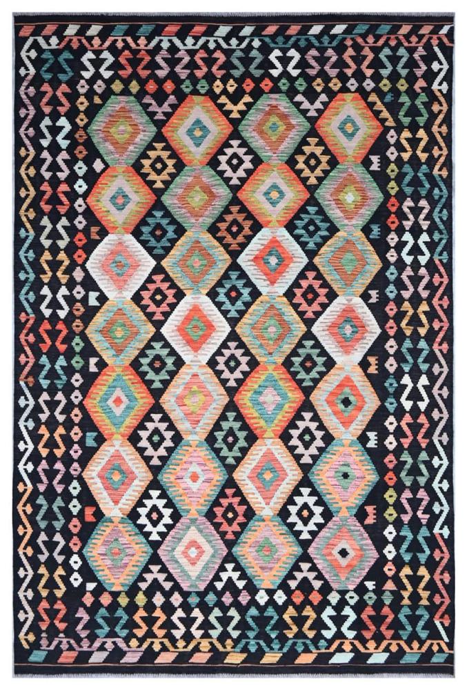 Afghan rug Kilim Afghan 9'10"x6'7" 9'10"x6'7", Persian Rug Woven by hand