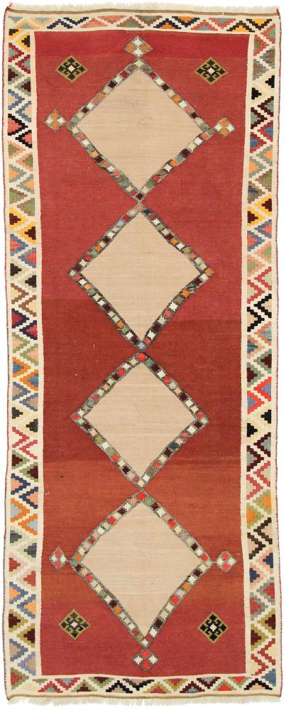 Persisk tæppe Kelim Fars 259x105 259x105, Persisk tæppe Håndvævet