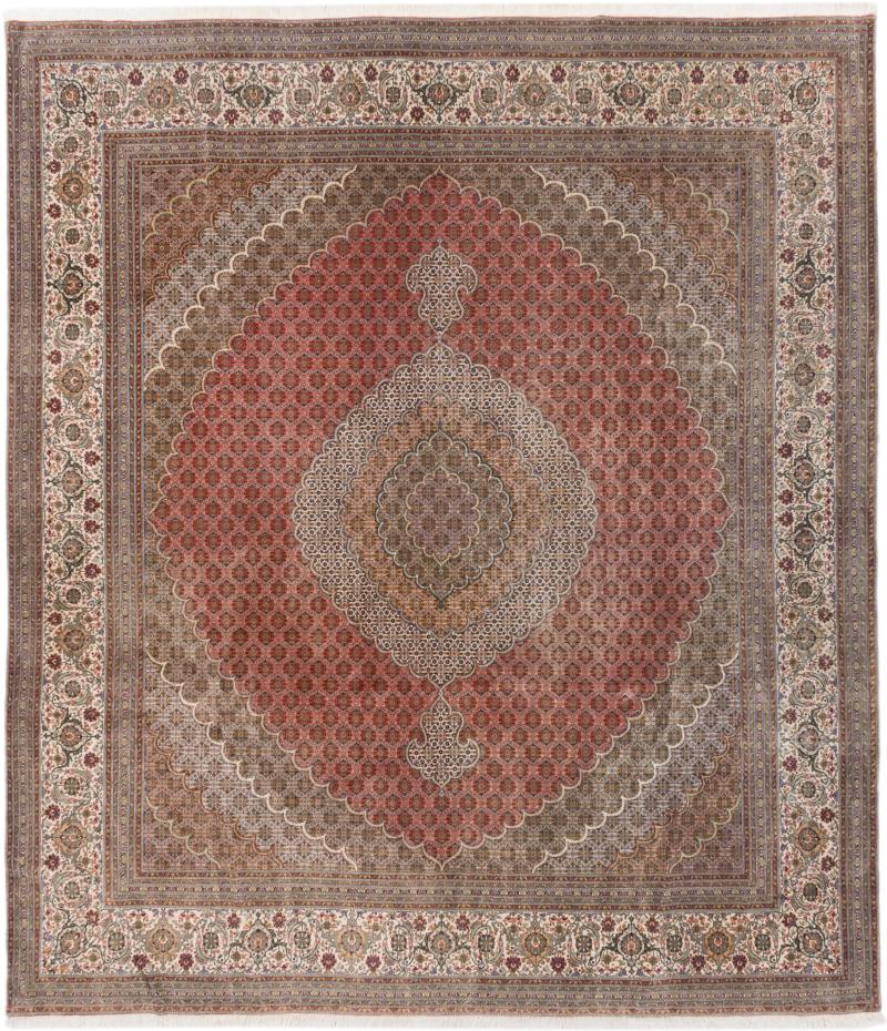 Persian Rug Tabriz 50Raj 341x301 341x301, Persian Rug Knotted by hand