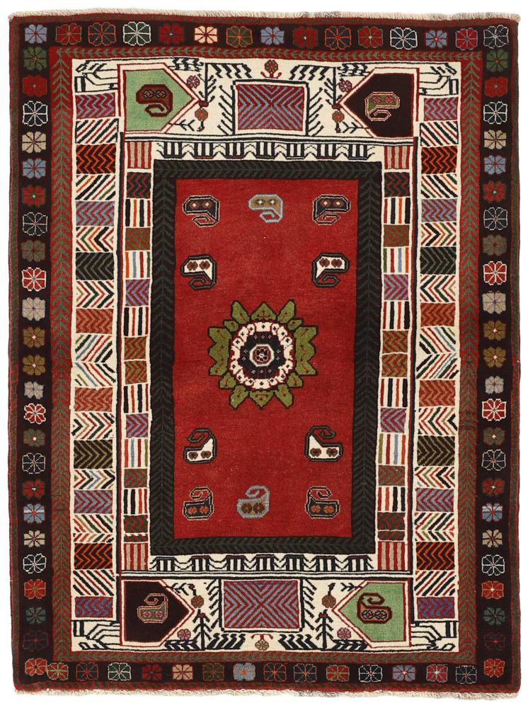 Tapis persan Ghashghai 151x109 151x109, Tapis persan Noué à la main