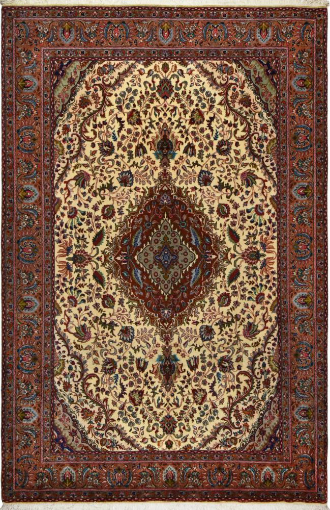 Tapete persa Tabriz 40Raj 313x205 313x205, Tapete persa Atado à mão