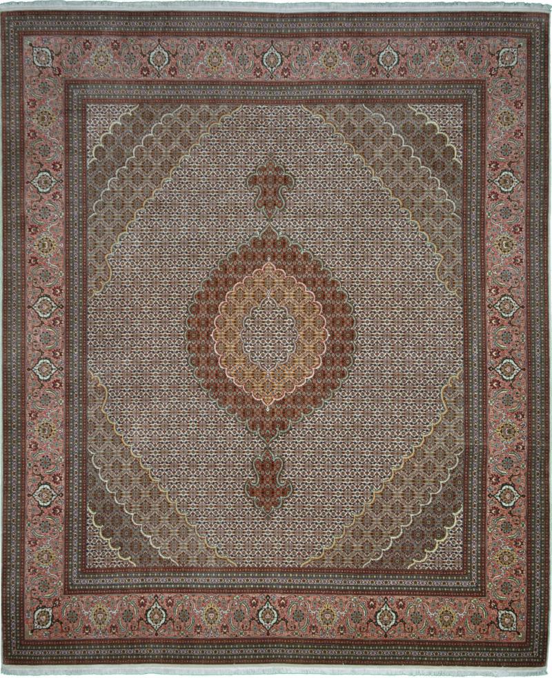Perzsa szőnyeg Tabriz 60Raj 9'11"x8'3" 9'11"x8'3", Perzsa szőnyeg Kézzel csomózva