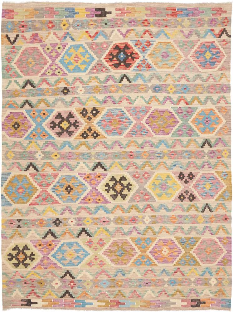 Afghansk tæppe Kelim Afghan 233x169 233x169, Persisk tæppe Håndvævet
