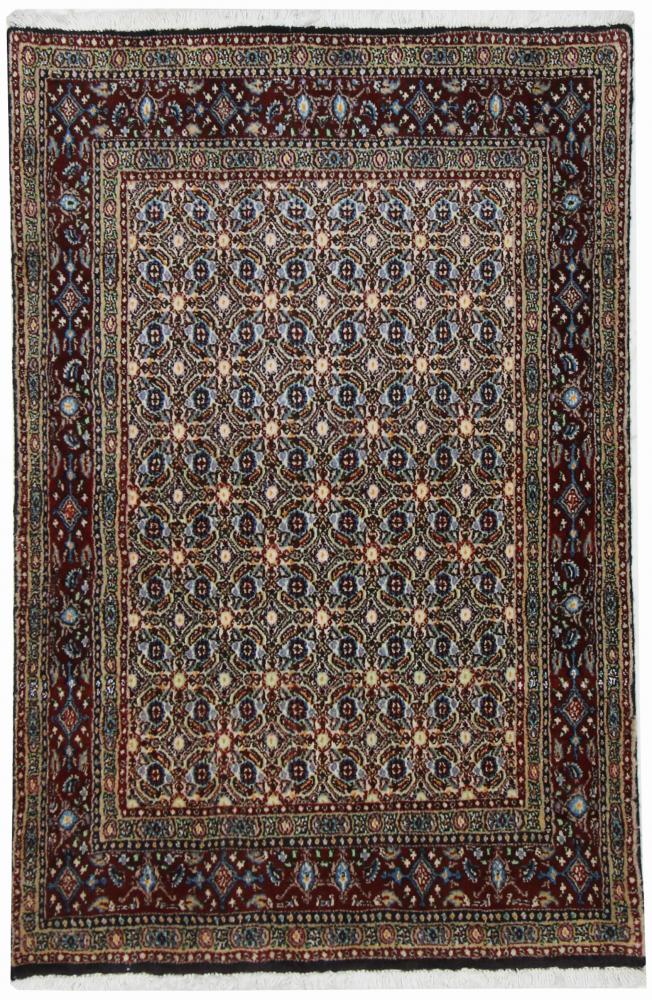 Persian Rug Moud 4'10"x3'2" 4'10"x3'2", Persian Rug Knotted by hand