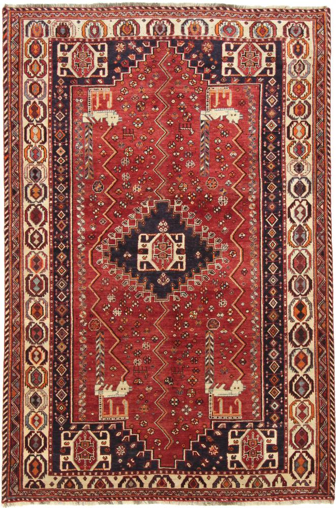 Persisk tæppe Ghashghai 263x170 263x170, Persisk tæppe Knyttet i hånden