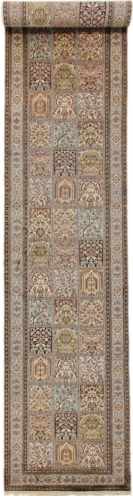 Tappeto indiano Cachemire di Seta 466x95 466x95, Tappeto persiano Annodato a mano