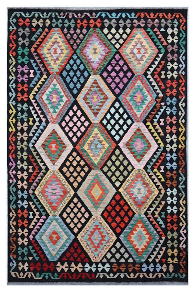 Afghan rug Kilim Afghan 9'9"x6'5" 9'9"x6'5", Persian Rug Woven by hand