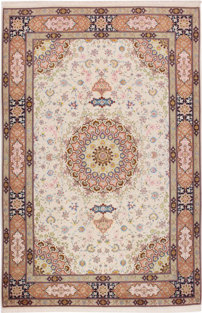 Tappeto persiano Tabriz 60Raj Ordito in Seta 304x199 304x199, Tappeto persiano Annodato a mano
