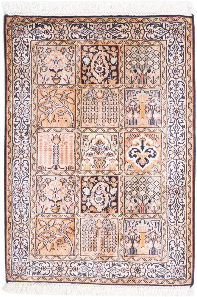 Tappeto indiano Cachemire di Seta 92x65 92x65, Tappeto persiano Annodato a mano