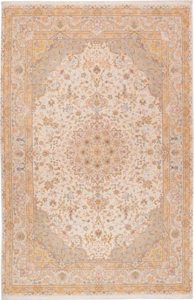 Tappeto persiano Tabriz 60Raj Ordito in Seta 309x201 309x201, Tappeto persiano Annodato a mano