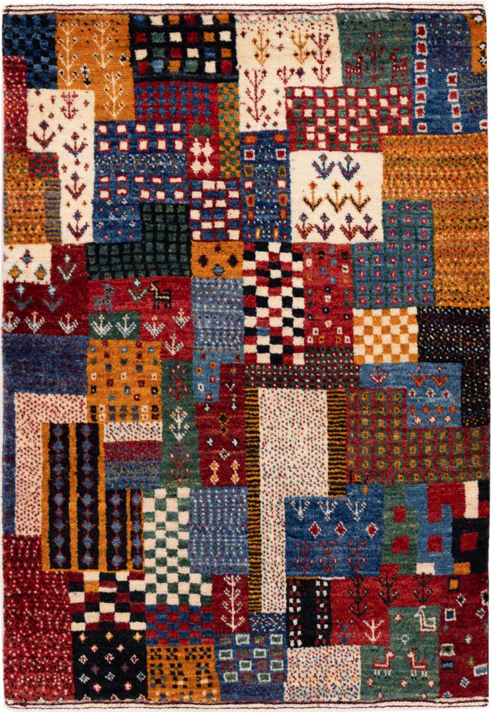 Perzisch tapijt Perzisch Gabbeh Loribaft Nowbaft 89x65 89x65, Perzisch tapijt Handgeknoopte