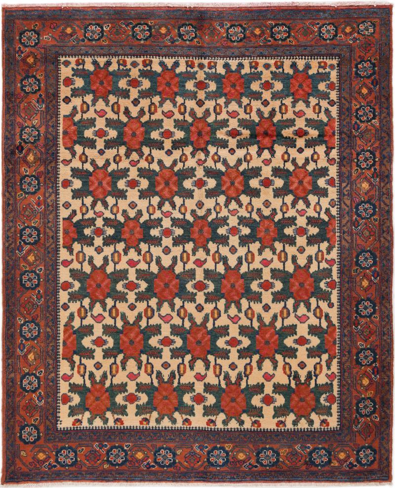Tapis persan Afshar Ancien 178x148 178x148, Tapis persan Noué à la main