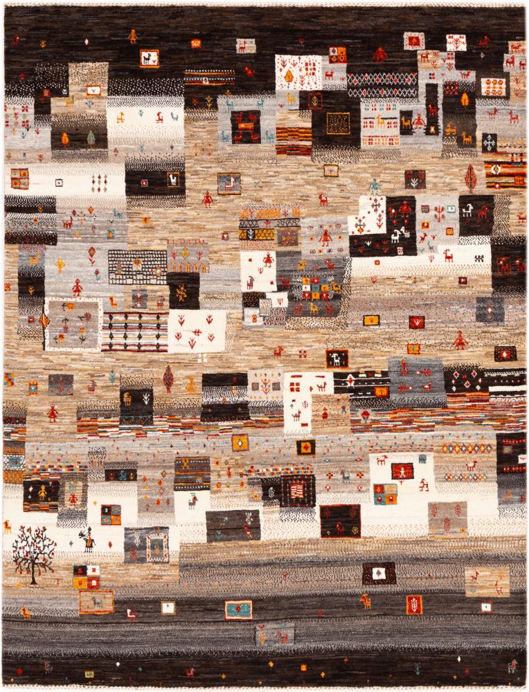 Alfombra persa Persia Gabbeh Loribaft Nowbaft 193x149 193x149, Alfombra persa Anudado a mano