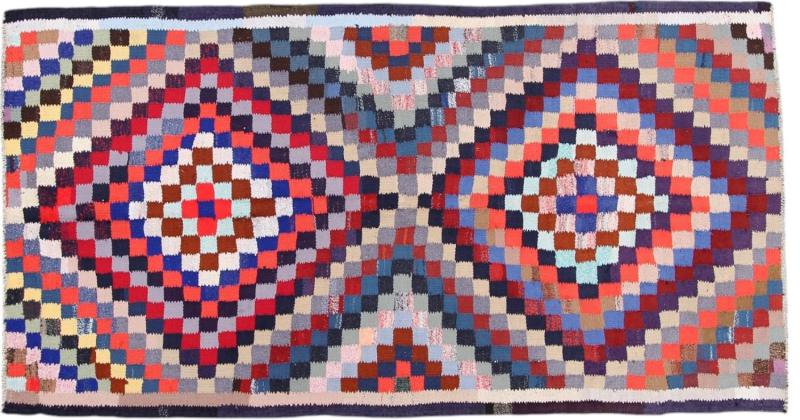 Alfombra persa Kilim Fars Antiguo 284x151 284x151, Alfombra persa Tejido a mano