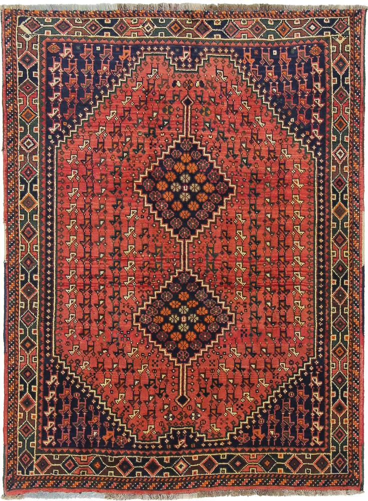 Tapete persa Ghashghai 199x146 199x146, Tapete persa Atado à mão