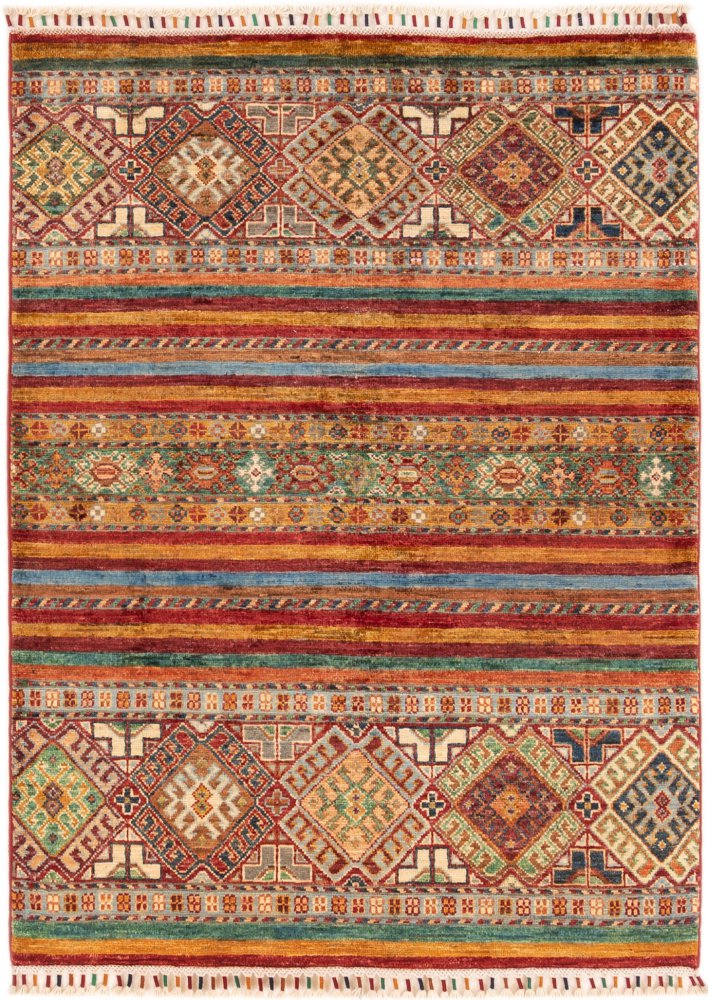 Pakistani rug Arijana 4'6"x3'3" 4'6"x3'3", Persian rug Hand-knotted