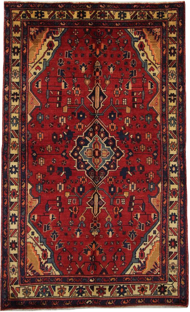 Persisk tæppe Hamadan 227x139 227x139, Persisk tæppe Knyttet i hånden