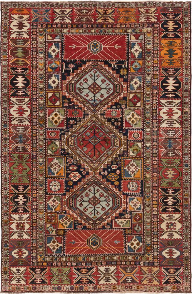 Russisk tæppe Shirvan Gamle 227x150 227x150, Persisk tæppe Knyttet i hånden