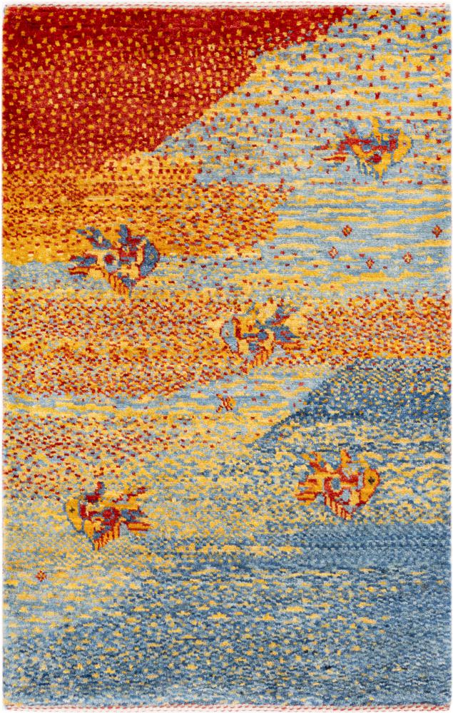 Tappeto persiano Persiano Gabbeh Loribaft Atelier 97x62 97x62, Tappeto persiano Annodato a mano