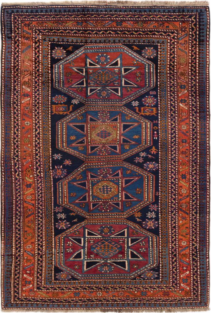 Russisk tæppe Shirvan Gamle 203x140 203x140, Persisk tæppe Knyttet i hånden