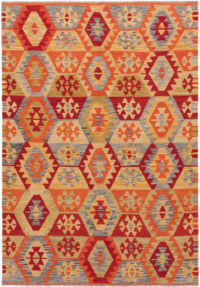 Tapete afegão Kilim Afegão 254x177 254x177, Tapete persa Tecido à mão