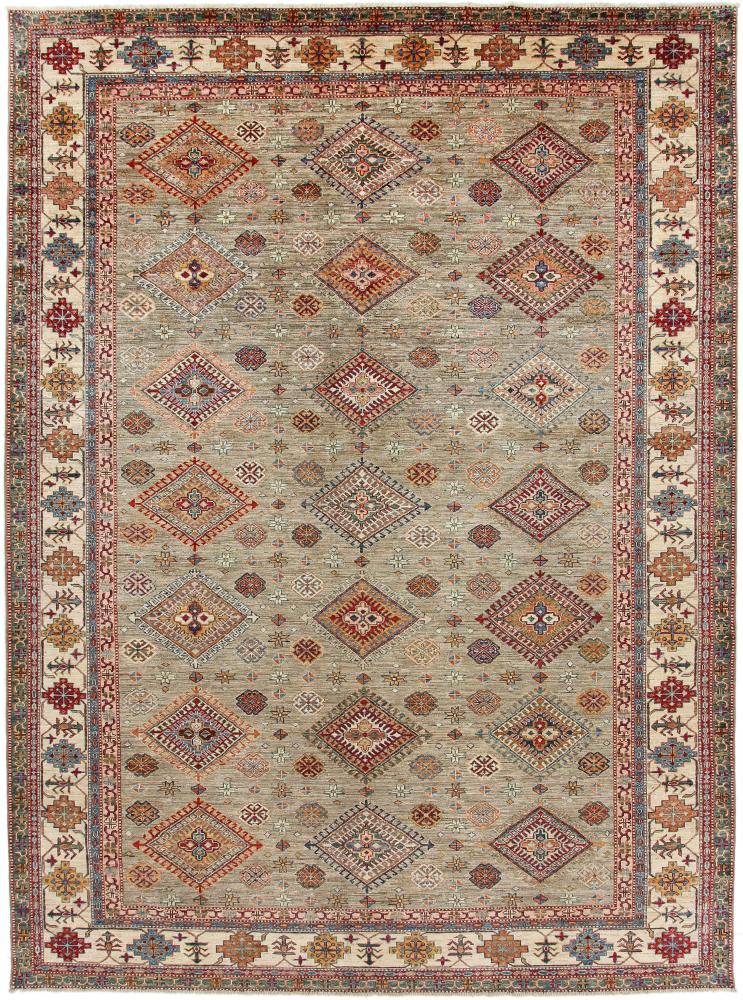 Afghan rug Super Kazak 373x277 373x277, Persian Rug Knotted by hand